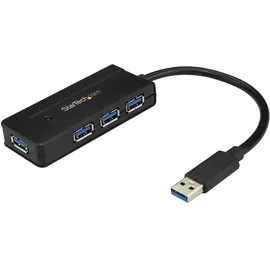 Startech StarTech.com USB 3.0 Hub 4 Port - mit Ladeanschluss - Schwarz