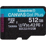 Kingston microSDXC Canvas Go! Plus 512GB Class 10 UHS-I A2 V30