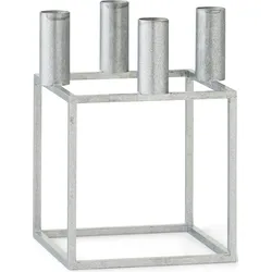 Kubus 4 Kerzenständer silberfarben