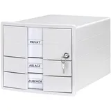 HAN Schubladenbox IMPULS 28,0 x 36,7 x 23,5 cm 3-tlg. weiß