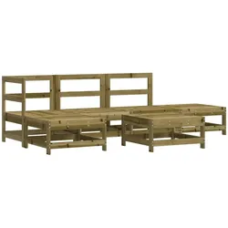 vidaXL 6-tlg. Garten-Lounge-Set Imprägniertes Kiefernholz