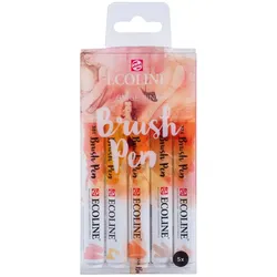 Talens Ecoline, 5 Stück(e), Beige, Rot, Sepia, Mehrfarbig, Rund, Tinte auf Wasse