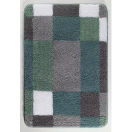KLEINE WOLKE Badematte EDGE Blau/Grau 70 x 120 cm