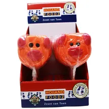 lollis Holland Foodz Schweinchen Glückslutscher in orange 100g 17er Display