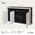 Vladon Sideboard 155 x 92 x 40 cm Schwarz matt / Eiche Natur