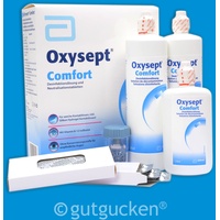 Abbott Oxysept Comfort Lösung 2 x 300 ml + Lösung 120 ml + Neutralisationstabletten 2 x 36 St.