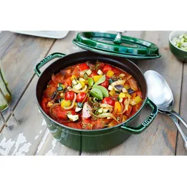 Staub Cocotte 26 cm rund basilikumgrün
