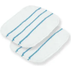 MAXXMEE Bodentuch 2er-Set weiß/blau Dampfbesen Vibration