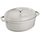 Staub Cocotte 29 cm oval weisser trüffel