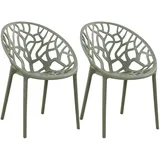 CLP Hope Gartenstuhl Sessel 59 x 59 x 80 cm oliv 2 St.