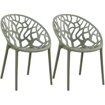 CLP Hope Gartenstuhl Sessel 59 x 59 x 80 cm oliv 2 St.