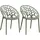 CLP Hope Gartenstuhl Sessel 59 x 59 x 80 cm oliv 2 St.