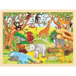 Goki 57892 - Einlegepuzzle Afrika