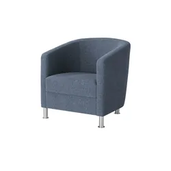 Sessel aus Flachgewebe Koblenz , blau , Maße (cm): B: 69 H: 75 T: 76