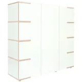 Tojo Highboard, Weiß, Buche, Holzwerkstoff, 3 Fächer, 150x145x45 cm, Beimöbel erhältlich, in verschiedenen Größen erhältlich, Wohnzimmer, Kommoden & Sideboards, Highboards