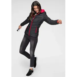 KangaROOS Steppjacke in schwarz-rot | Gr.: 44