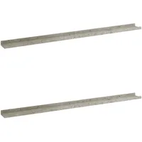 vidaXL Wandregal 115 x 9 x 3 cm Grau