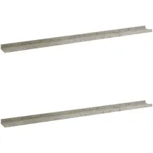 vidaXL Wandregal 115 x 9 x 3 cm Grau