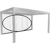 Biohort Klarglas Gr. 5 m für Pergola rechts 475,5 x 234,9 cm dunkelgrau/metallic