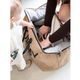Childhome Childhome, - Wickeltasche, Mommy Bag, Raffia LOOK beige - Beige