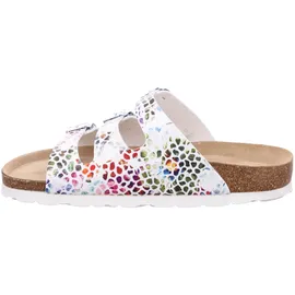 ROHDE Damen Pantolette Weite G mit Schnallen und weichem Lederfußbett Alba 5620, Größe:43 EU, Farbe:Weiß