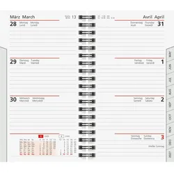 Rido Taschenkalender-Ersatzeinlage Modell int. 8,7x15,3cm 1 Woche/2 Seiten 2026