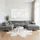 sofiland Ecksofa U-Form Hellgrau 2-Sitzer