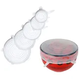 Buri Teedose transparent Silikon 5er-Set