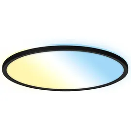 Briloner LED Panel Slim 1 schwarz Ø 42 cm