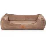 Knuffelwuff Hundebett Nunavut Orthopädisch Cord XXL 120 x 85cm Braun
