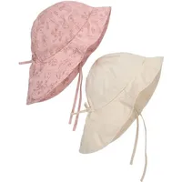En Fant Kinder Hut "Sun hat w. string 2-PACK" in Rosa | Gr.: 6-12 Monate