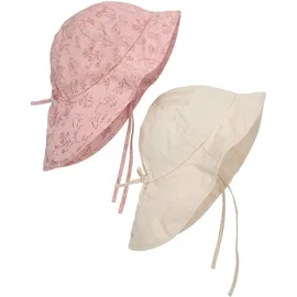 En Fant Kinder Hut "Sun hat w. string 2-PACK" in Rosa | Gr.: 6-12 Monate