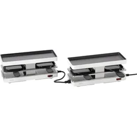 Stöckli Twinboard Set, Racletteofen, Weiss, Schwarz
