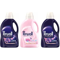 PERWOLL Flüssig Set 3x 27 WL (81WL) 2x Black Blütenmeer & 1x Für Wolle & Feines