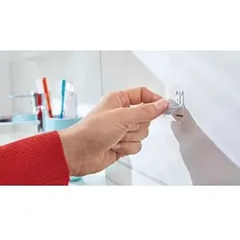 Tesa Garderobenhaken Powerstrips Small Edelstahl