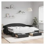 vidaXL Tagesbett 80 x 200 cm Schwarz