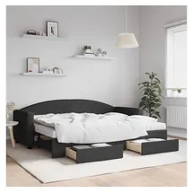 vidaXL Tagesbett 80 x 200 cm Schwarz