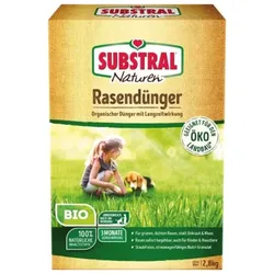 Substral Naturen Bio Rasendünger organischer Volldünger, 3 Monate Langzeitwirkung, bis zu 80 m2, 2,8kg 8855