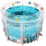 Tragbare Aufblasbare Badewanne - Spa Für Kinder Und Erwachsene, 70 X 70cm PVC-Wanne, Eisbad, Faltbare Runde Klappbare Wanne Für Badesalz Und Salzbad