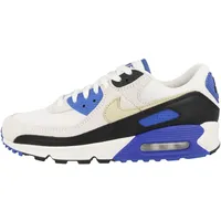 Nike Herren Air Max 90 Premium Sneaker, White Khaki Racer Blue Black, 40 EU - 40 EU