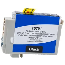 BULK T0791 Alternativ Tinte Schwarz für Epson / C13T07914010 / 11ml