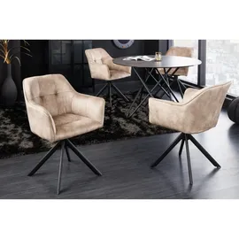 Riess-Ambiente Stuhl LOFT Metallgestell champagner