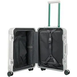 Travelite Next 4-Rollen 55 cm / 39 l silber grün