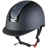 HKM Glamour Reithelme Schwarz/Silbergrau S=52-54cm