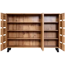 Mendler Sideboard HWC-M46 88 x 120 x 34 cm Braun