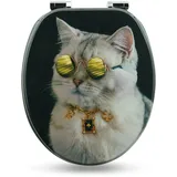 WC Sitz mit Absenkautomatik - Toilettendeckel Klobrille Toilettensitz Sanfino®