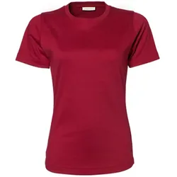Tee Jays  Damen T-Shirt Rundhals in Rot, Gr. S
