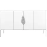 skandica Sideboard 138 x 79 cm Weiß