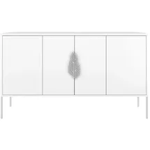 skandica Sideboard 138 x 79 cm Weiß