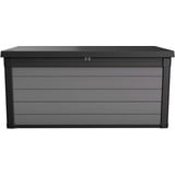 Ondis24 Keter Kissenbox Gartenbox XXL wasserdicht (570 Liter), Outdoor Auflagenbox, Premier Box, Sitztruhe, Kissentruhe Garten, Sitzbank